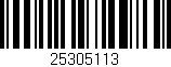 Código de barras (EAN, GTIN, SKU, ISBN): '25305113'
