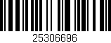 Código de barras (EAN, GTIN, SKU, ISBN): '25306696'