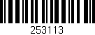 Código de barras (EAN, GTIN, SKU, ISBN): '253113'