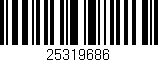 Código de barras (EAN, GTIN, SKU, ISBN): '25319686'
