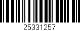 Código de barras (EAN, GTIN, SKU, ISBN): '25331257'