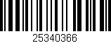 Código de barras (EAN, GTIN, SKU, ISBN): '25340366'