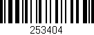Código de barras (EAN, GTIN, SKU, ISBN): '253404'