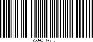 Código de barras (EAN, GTIN, SKU, ISBN): '25342_142_0_1'