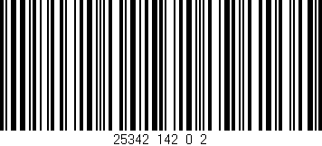 Código de barras (EAN, GTIN, SKU, ISBN): '25342_142_0_2'