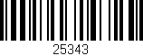 Código de barras (EAN, GTIN, SKU, ISBN): '25343'