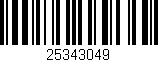 Código de barras (EAN, GTIN, SKU, ISBN): '25343049'