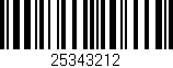 Código de barras (EAN, GTIN, SKU, ISBN): '25343212'