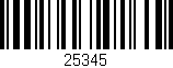 Código de barras (EAN, GTIN, SKU, ISBN): '25345'