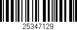 Código de barras (EAN, GTIN, SKU, ISBN): '25347129'