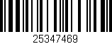 Código de barras (EAN, GTIN, SKU, ISBN): '25347469'