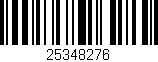 Código de barras (EAN, GTIN, SKU, ISBN): '25348276'