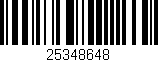Código de barras (EAN, GTIN, SKU, ISBN): '25348648'