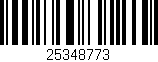 Código de barras (EAN, GTIN, SKU, ISBN): '25348773'