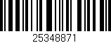 Código de barras (EAN, GTIN, SKU, ISBN): '25348871'