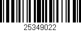 Código de barras (EAN, GTIN, SKU, ISBN): '25349022'