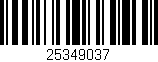 Código de barras (EAN, GTIN, SKU, ISBN): '25349037'