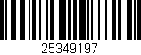 Código de barras (EAN, GTIN, SKU, ISBN): '25349197'