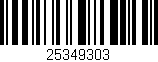 Código de barras (EAN, GTIN, SKU, ISBN): '25349303'
