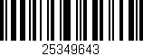 Código de barras (EAN, GTIN, SKU, ISBN): '25349643'