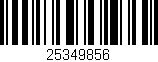 Código de barras (EAN, GTIN, SKU, ISBN): '25349856'