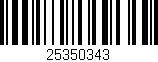Código de barras (EAN, GTIN, SKU, ISBN): '25350343'