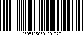 Código de barras (EAN, GTIN, SKU, ISBN): '25351050631201777'