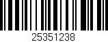 Código de barras (EAN, GTIN, SKU, ISBN): '25351238'
