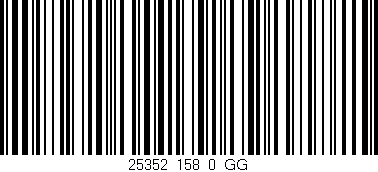 Código de barras (EAN, GTIN, SKU, ISBN): '25352_158_0_GG'