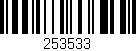 Código de barras (EAN, GTIN, SKU, ISBN): '253533'