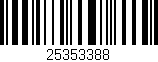 Código de barras (EAN, GTIN, SKU, ISBN): '25353388'