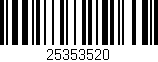 Código de barras (EAN, GTIN, SKU, ISBN): '25353520'