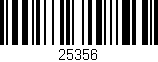 Código de barras (EAN, GTIN, SKU, ISBN): '25356'