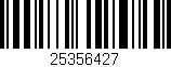 Código de barras (EAN, GTIN, SKU, ISBN): '25356427'
