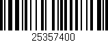 Código de barras (EAN, GTIN, SKU, ISBN): '25357400'
