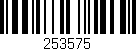 Código de barras (EAN, GTIN, SKU, ISBN): '253575'