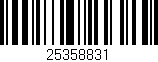 Código de barras (EAN, GTIN, SKU, ISBN): '25358831'