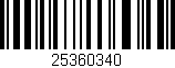 Código de barras (EAN, GTIN, SKU, ISBN): '25360340'