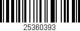 Código de barras (EAN, GTIN, SKU, ISBN): '25360393'