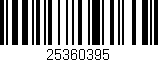 Código de barras (EAN, GTIN, SKU, ISBN): '25360395'