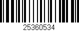 Código de barras (EAN, GTIN, SKU, ISBN): '25360534'
