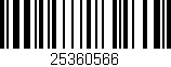 Código de barras (EAN, GTIN, SKU, ISBN): '25360566'