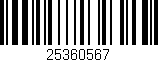 Código de barras (EAN, GTIN, SKU, ISBN): '25360567'