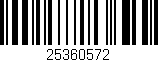 Código de barras (EAN, GTIN, SKU, ISBN): '25360572'