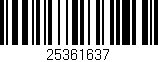 Código de barras (EAN, GTIN, SKU, ISBN): '25361637'