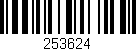 Código de barras (EAN, GTIN, SKU, ISBN): '253624'