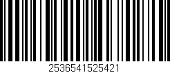 Código de barras (EAN, GTIN, SKU, ISBN): '2536541525421'