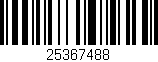 Código de barras (EAN, GTIN, SKU, ISBN): '25367488'