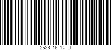 Código de barras (EAN, GTIN, SKU, ISBN): '2536_18_14_U'
