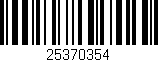 Código de barras (EAN, GTIN, SKU, ISBN): '25370354'